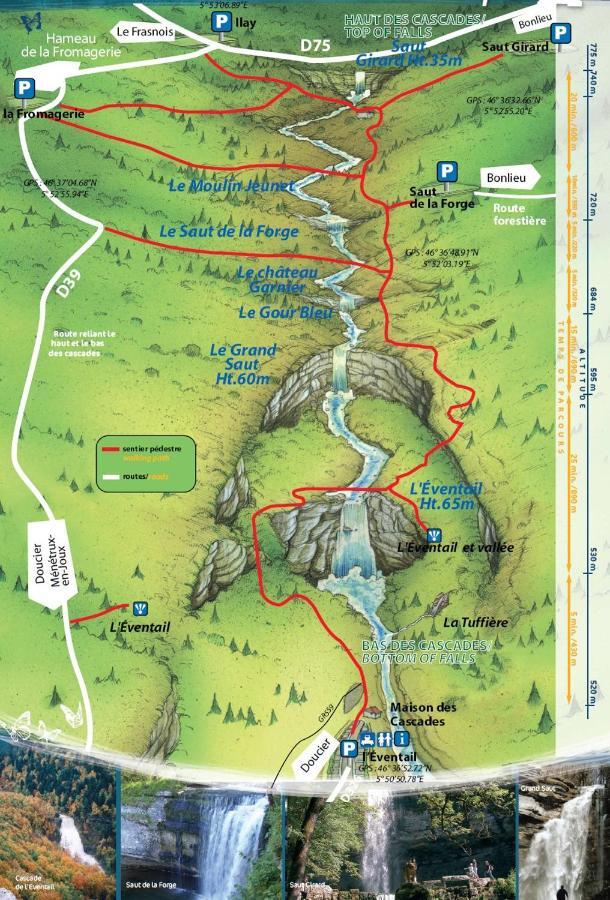 Gite Grande Capacite Au Calme Circuit Cascades Du Herisson Bonlieu Eksteriør bilde